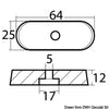 Aluminium anode Yamaha 6/8/9.9 HP 4-stroke