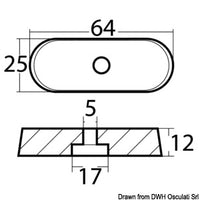 Aluminium anode Yamaha 6/8/9.9 HP 4-stroke