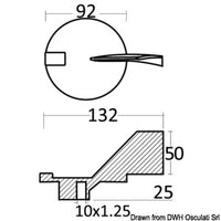 Anode fin for 50/100 HP 4 strokes