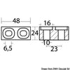 Aluminium plate for terminal box 55/75/85/90/150/200/225 HP