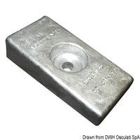 Magnesium plate anode 75/225 HP 36 x 71 mm