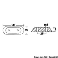 Zinc anode for Honda outboard engines