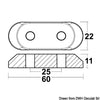 Aliminium plate JOHNSON/EVINRUDE G2-series 200/300