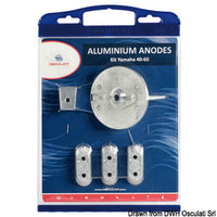 Anode kit Yamaha 4-stroke outboards 40/60 zinc