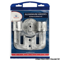 Anode kit Bravo II/III aluminium