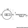 Flat fin magnesium anode Alpha/Bravo 35/300 HP