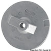 Flat fin zinc anode for Alpha/Bravo 35/300 HP