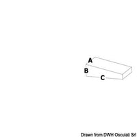 Aluminium plate anode 75/225 HP 36 x 71 mm