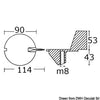 Anode leg for 50 HP 4-stroke engines