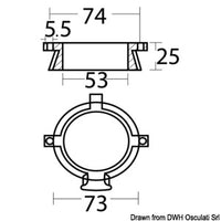 Magnesium collar anode for Alpha