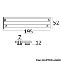 Alumin anode engine rods Mercury/Mariner 30/200 HP