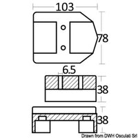 Magnesium anode for Mercruiser sterndrive units