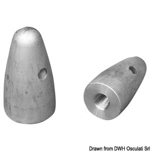 Zinc ogive for propeller Ø 35/40 mm