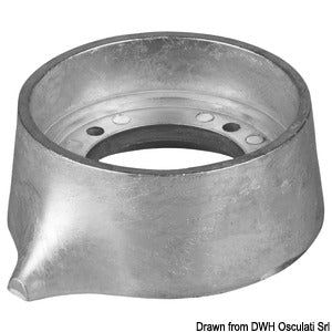 Aluminium collar anode for Sail Drive Ø 105 mm