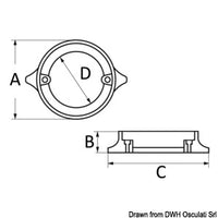 Aluminium anode for Volvo Penta Duo Prop 852182