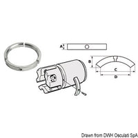 Kit 3 aluminium anodes f.SailDrive 3-blade propel