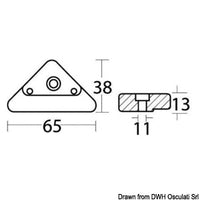 DPX leg amagnesium anode