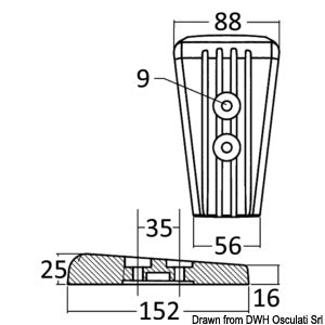 Aluminium anode Volvo DPR-DPH