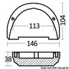 Zinc leg anode Duo Prop