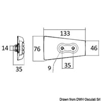 Zinc anode for Volvo Penta DP 3863206/3588746