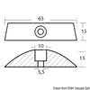 Pair of zinc anodes for foldable propellers