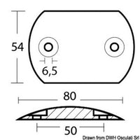 Convex anode plate