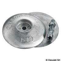 Rose anode for rudders Ø 90mm  890g pairweight