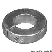 Zinc extra low olive anode mm 25,4 (1")