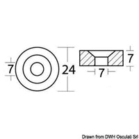 Magnesium washer 24x6.5