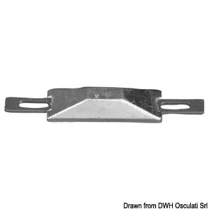 Rectangular anode w/insert 95x34x17 mm