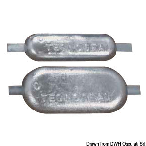 Rectangular anodes with insert