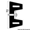 Profiles designed to protect wharfs, quay and mooring poles