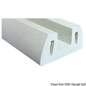 Profiles designed to protect wharfs, quay and mooring poles