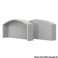 QBE fender profile grey RAL 7047 end cap 65 mm