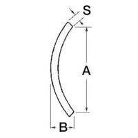 C-shaped pre-drilled and faireds strake 20 mm