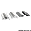 C-shaped pre-drilled and faireds strake 35 mm