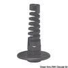Bulkhead cross kit black nylon SS flange