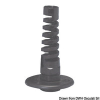 Bulkhead cross kit black nylon SS flange