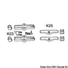 K23 kit for K23, K24, K25 cable connection