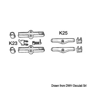 K23 kit for K23, K24, K25 cable connection
