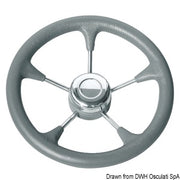 Soft polyurethane steering wheel cone grey 350mm