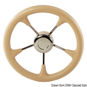 Soft polyurethane steering wheel cone cream 350mm