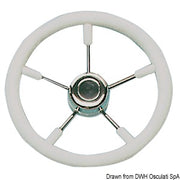 Soft polyurethane steering wheel white 320 mm