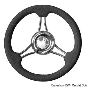 Steering wheel black 350 mm