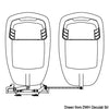 Tie bars with brackets for twin outboard engine/du