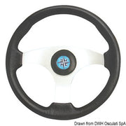 Technic steering wheel black/silver 350 mm