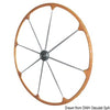 SS steering wheel w/teak external rim 500 mm