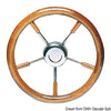 SS steering wheel w/ mahogany outer ring 400 mm