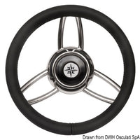 Blitz steering wheel w/soft polyurethan ring black