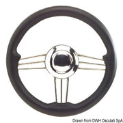 SS+polyurethane steering wheel black 350 mm